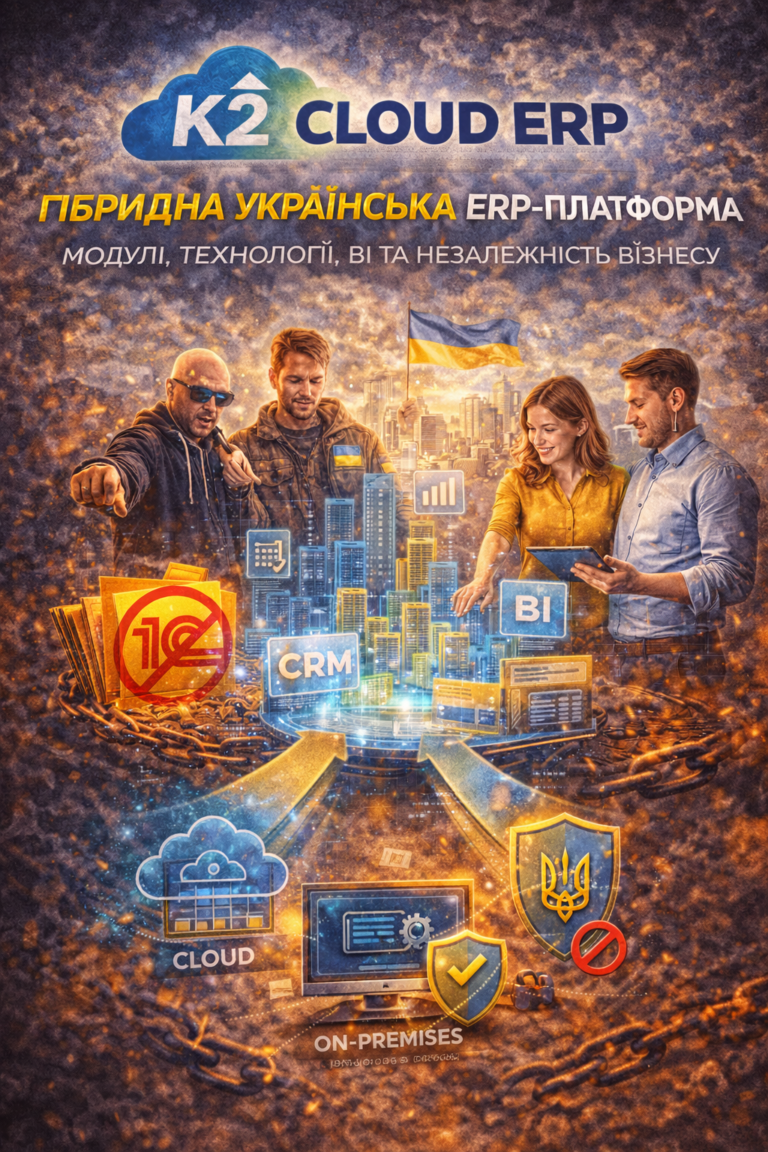 Чому K2 ERP вигідно з K2 ERP: K2 ERP — гібридна українська ERP-система