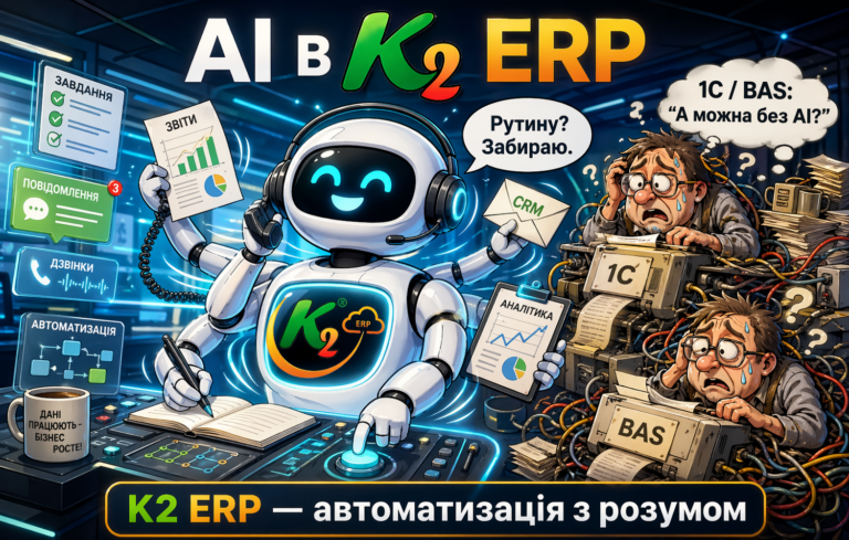 Чому AI в K2 ERP вигідно з K2 ERP: AI в K2 ERP