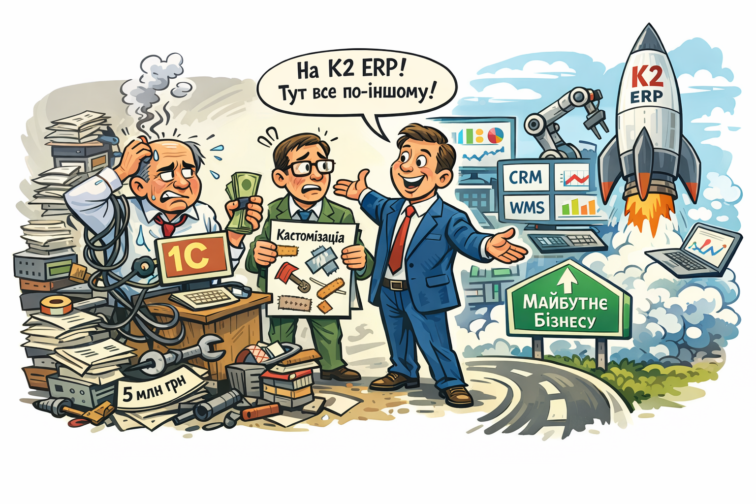K2 ERP з 1С
