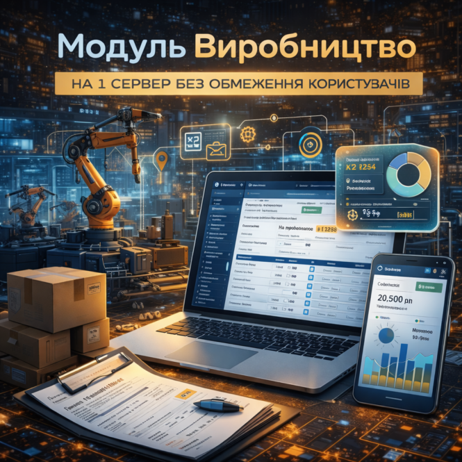 Чому Модуль Виробництво вигідно з K2 ERP: Розділ системи Виробництво 1 Виробництво