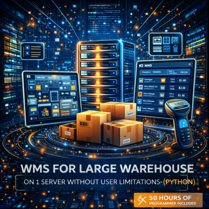 Чому WMS для великого складу вигідно з K2 ERP: WMS для великого складу 1 WMS для великого складу