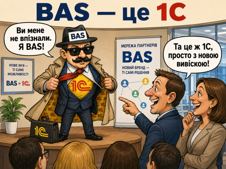 BAS — це 1С. Просто з вусами, в окулярах і з новим бейджиком