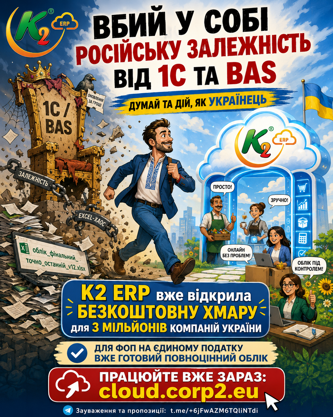 Безкоштовна K2 ERP